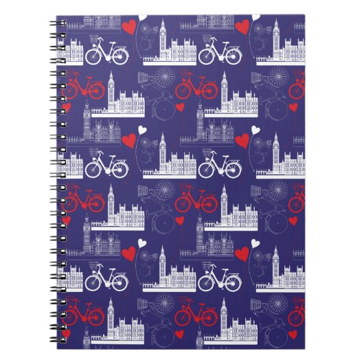 ロンドンの陸標パターン ノートブック (正面)