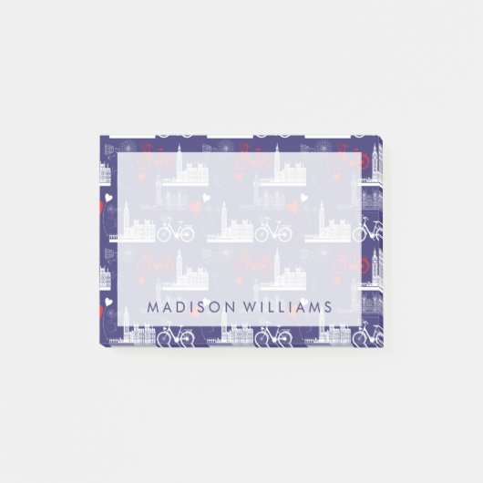 ロンドンの陸標パターン ポストイット (正面)