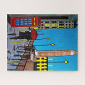 ロンドンの雨の日 ジグソーパズル (横)