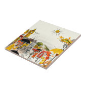 ロンドンの雨の日 タイル (側面)