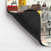 ロンドンの雨の日 マウスパッド (コーナー)