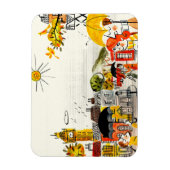 ロンドンの雨の日 マグネット (縦)