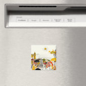 ロンドンの雨の日 マグネット (インサイチュ (食洗機))