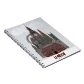 ロンドンの雲の赤と緑 ノートブック (右側)