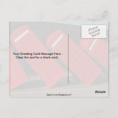 ロンドンの電話ブース ポストカード (裏面)