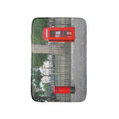 ロンドンの電話ブース&ポストボックス バスマット (正面縦)