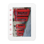 ロンドンの電話ボックス表示冷蔵庫用マグネット マグネット (縦)