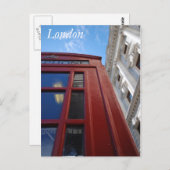 ロンドンの電話ボックス ポストカード (正面/裏面)