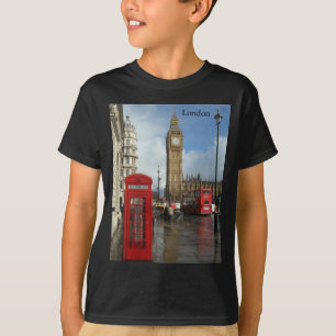 ロンドンの電話箱及びビッグベン(St.K) Tシャツ