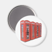 ロンドンの電話箱 マグネット (正面/裏面)