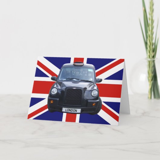 ロンドンの黒いタクシー カード (正面)