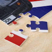 ロンドンの黒いタクシー ジグソーパズル (側面)