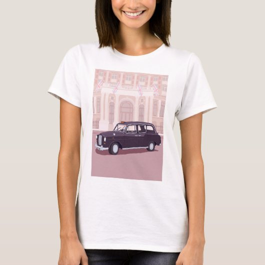 ロンドンの黒いタクシー Tシャツ (正面)