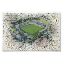 ロンドンの「貴族院クリケット場」の芸術的風景 フォトプリント