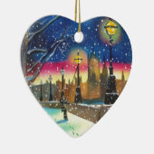 ロンドンのlamplighterのテムズゴードンブルースの芸術 セラミックオーナメント (右)