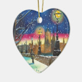 ロンドンのlamplighterのテムズゴードンブルースの芸術 セラミックオーナメント (左)