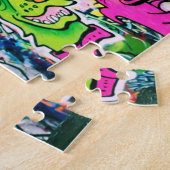 ロンドンのSouthbank - 8x10 -の落書き110 PC ジグソーパズル (側面)