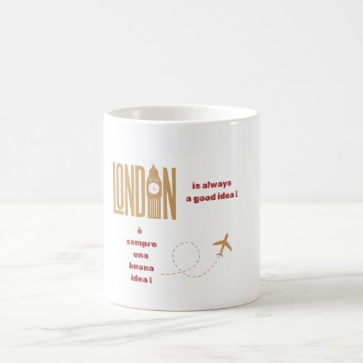 ロンドンはいつも良いアイディアだ！ コーヒーマグカップ (中央)