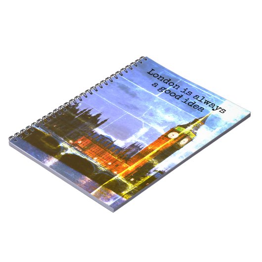 ロンドンはいつも良いアイディアパーソナライズされただ ノートブック (左側)
