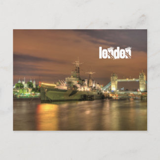 ロンドンはがきのHMSベルファスト ポストカード