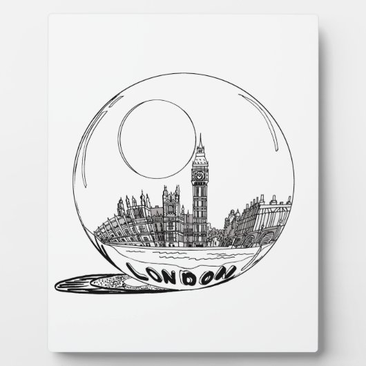 ロンドンはガラス玉に。 フォトプラーク (正面)