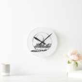 ロンドンはガラス玉に。 ラウンド壁時計 (ホーム)