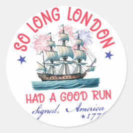 ロンドンは七月のアメリカ走の四日を過ごしていた ラウンドシール