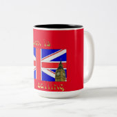 ロンドンは枕マグを呼んでいます ツートーンマグカップ (正面右)