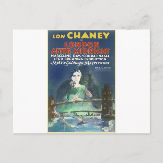 ロンドンは真夜中を過ぎたフィリップ・Jによる。ライリー ポストカード (正面)