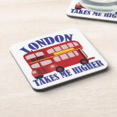 ロンドンは私を高いおもしろいスローガンアートにする コースター (左側)