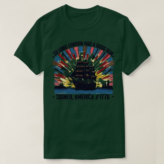 ロンドンは非常に長い間良い事を走した Tシャツ (デザイン正面)
