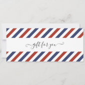 ロンドンへのサプライズ旅行 航空券 搭乗券 招待状 (裏面)