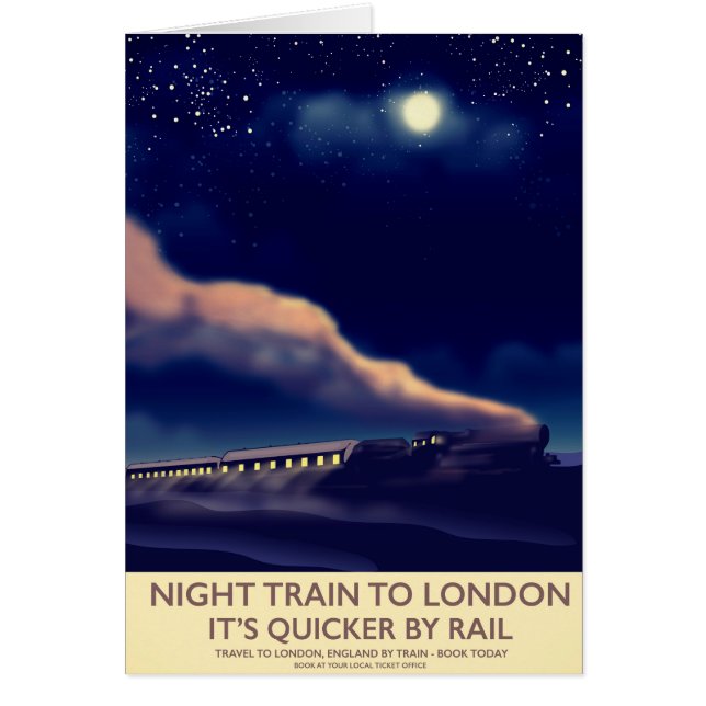 ロンドンへの夜行列車。 (正面)