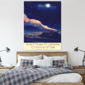 ロンドンへの夜行列車。 キャンバスプリント (インサイチュ (寝室))