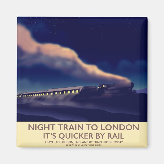 ロンドンへの夜行列車。 マグネット (正面)