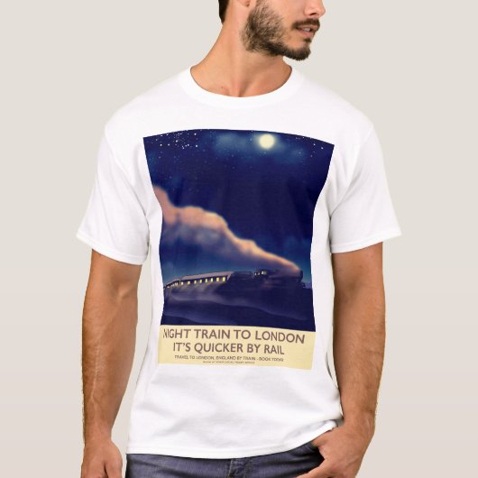 ロンドンへの夜行列車。 Tシャツ (正面)
