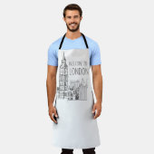 ロンドンへようこそ エプロン (着用した状態)