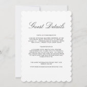 ロンドンへようこそ |様の結婚ゲスト詳細カード 招待状 (裏面)