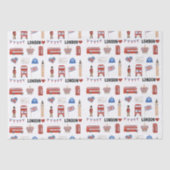 ロンドンをテーマにしたティッシュペーパー | ロンドンをテーマにしたギフト 薄葉紙 (正面)