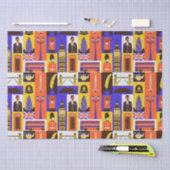 ロンドンをテーマにしたティッシュペーパー 薄葉紙 (クラフト)