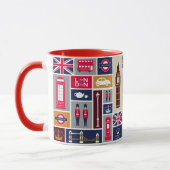ロンドンをテーマにしたマグカップ マグカップ (左)