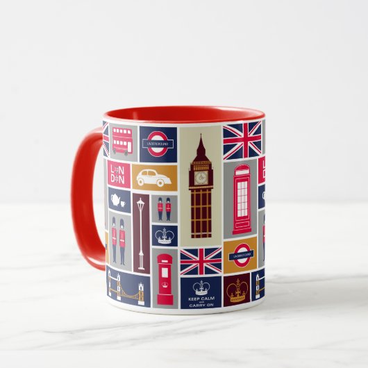ロンドンをテーマにしたマグカップ マグカップ (正面左)