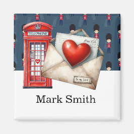 ロンドンをテーマにした恋人のためのラブレター マグネット