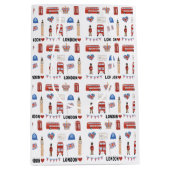 ロンドンをテーマにした抱き枕 | ロンドンをテーマにしたギフト ミディアムペーパーバッグ (正面)