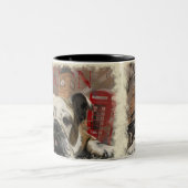 ロンドンをテーマにした装飾 ツートーンマグカップ (中央)