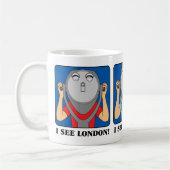 ロンドンを見てフランスを見て…マグ コーヒーマグカップ (左)