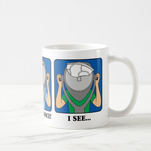 ロンドンを見てフランスを見て…マグ コーヒーマグカップ (右)