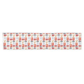 ロンドンアイコンコラージュ ショートテーブルランナー (横)