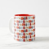 ロンドンアイコンコラージュ ツートーンマグカップ (正面左)