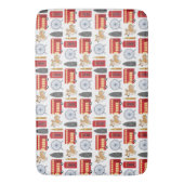 ロンドンアイコンコラージュ バスマット (正面縦)